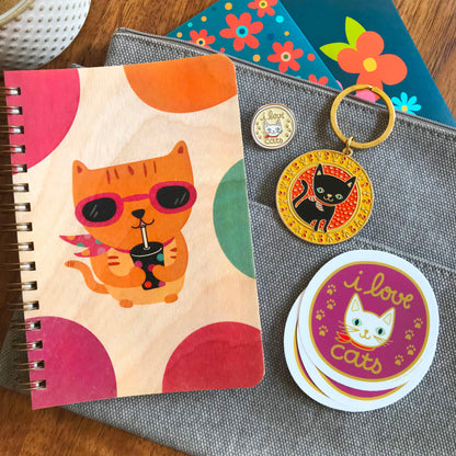 Love Cats Enamel Pin