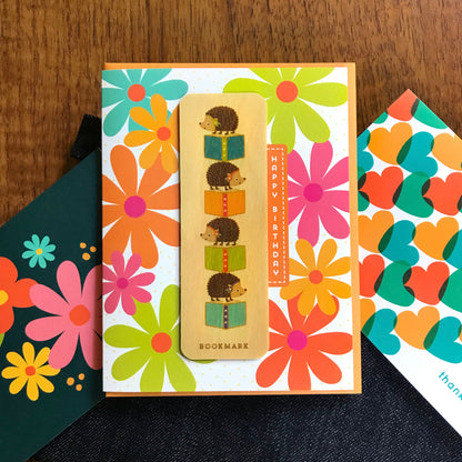 Critter Chronicles Bookmark Birthday Card