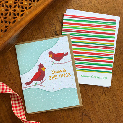 Cardinal Greetings Holiday Card