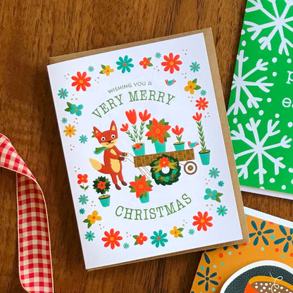 Foxy Christmas Holiday Card