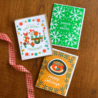 Foxy Christmas Holiday Card