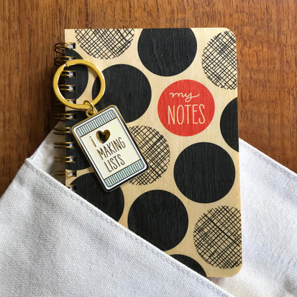 Big Dots Notes Pocket-Size Wood Notebook