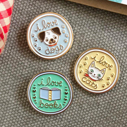 Love Cats Enamel Pin
