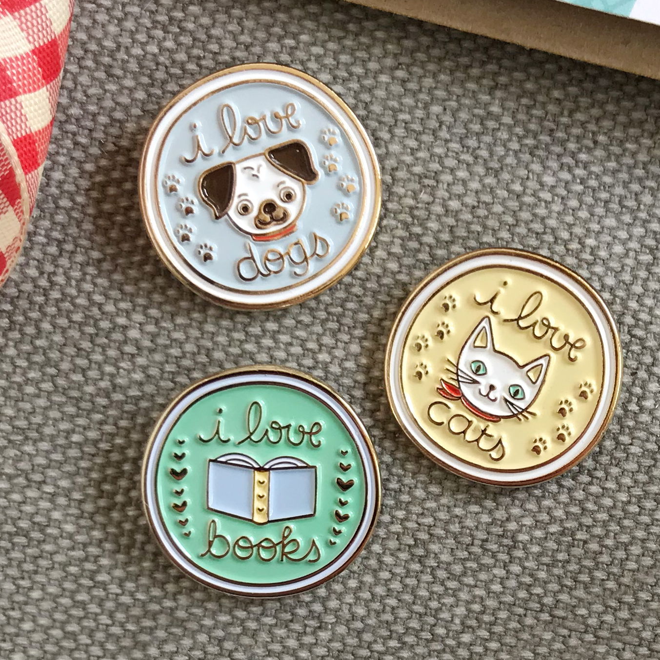 Love Dogs Enamel Pin