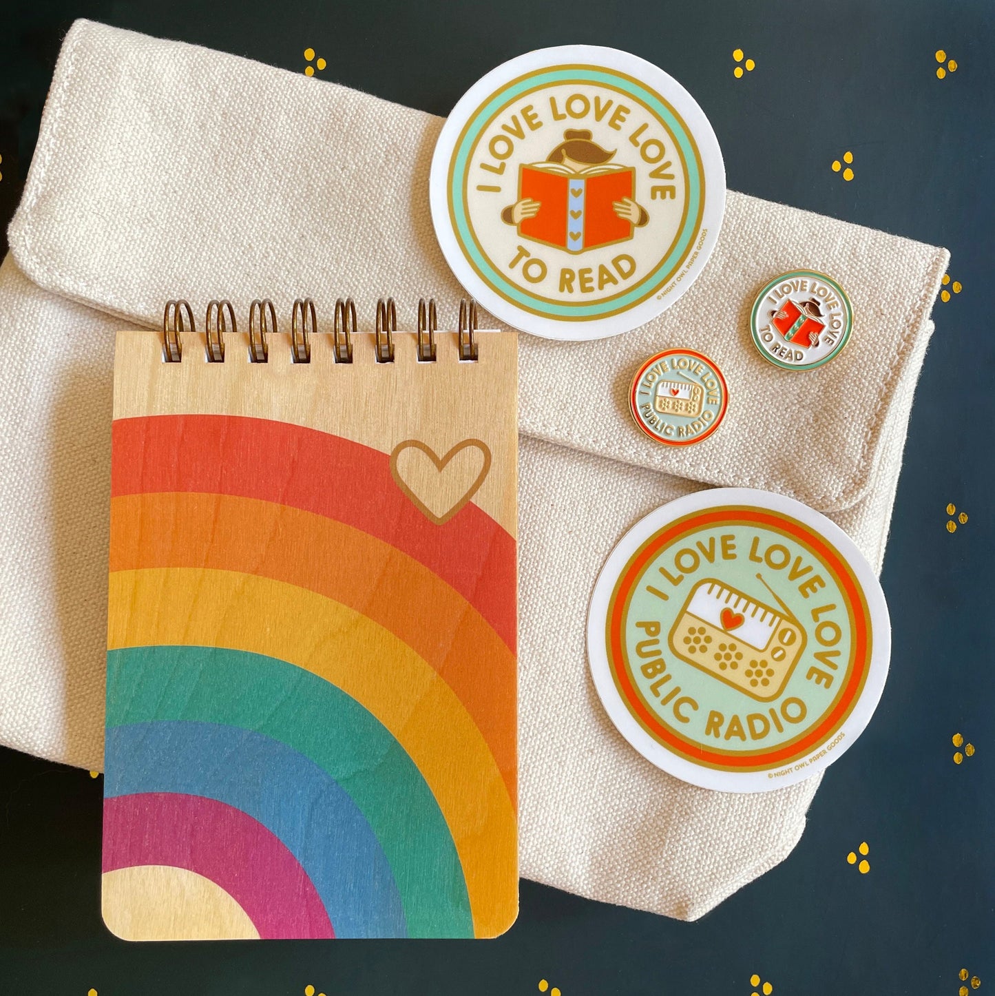 Public Radio Enamel Pin