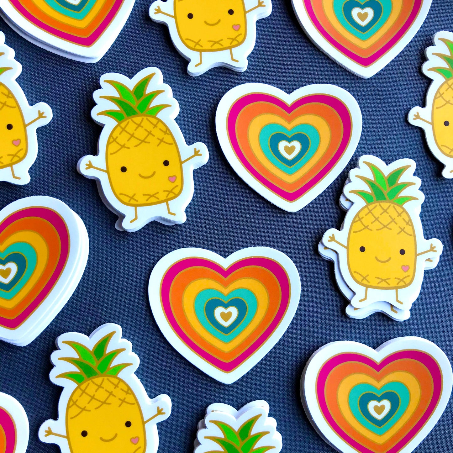 Colorful Heart Vinyl Sticker