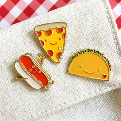 Hot Dog Enamel Pin