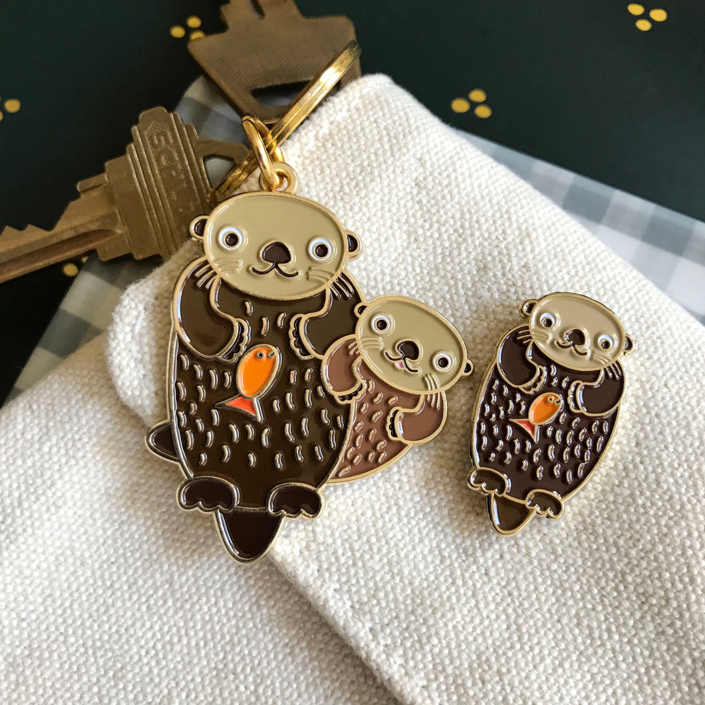 Otter Enamel Pin