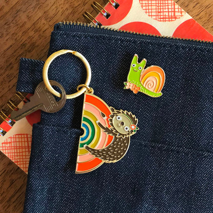 Takin' It Easy Travel Buddies Keychain + Pin Gift Set