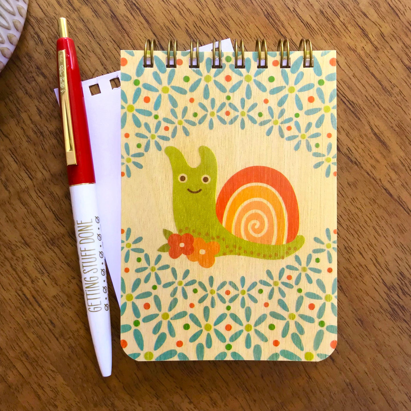 Sooner or Later Wood Mini Notepad + Pen Gift Set