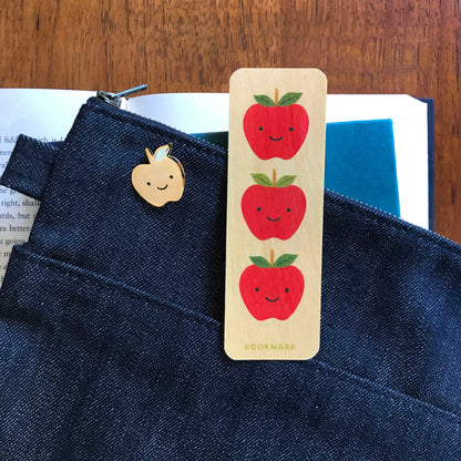 Terrific Teacher Book Buddies Wood Mini Bookmark + Pin Gift Set