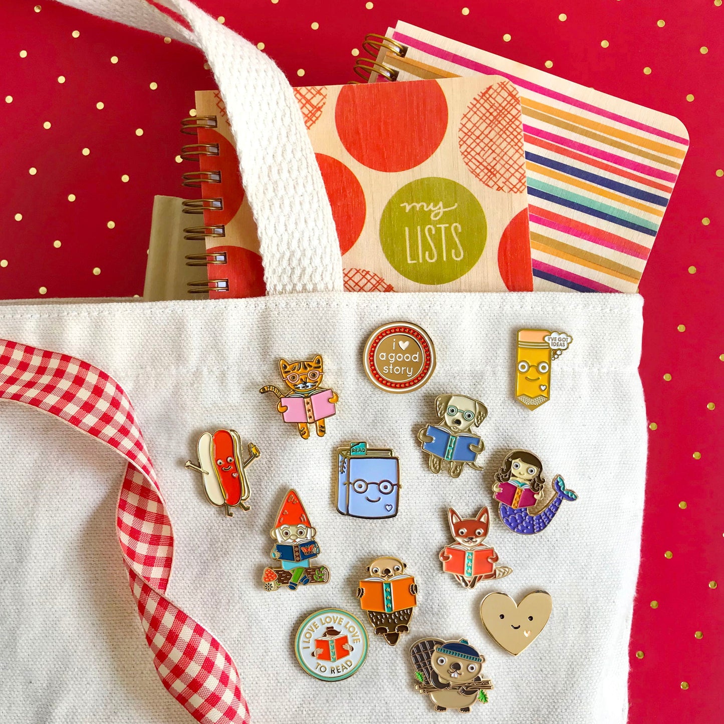 Love to Read Enamel Pin