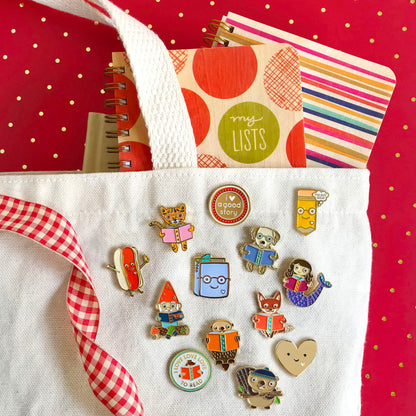 Love to Read Enamel Pin