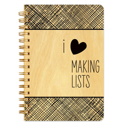 Making Lists Pocket-Size Wood Notebook