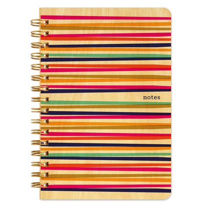 Party Lines Pocket-Size Wood Notebook