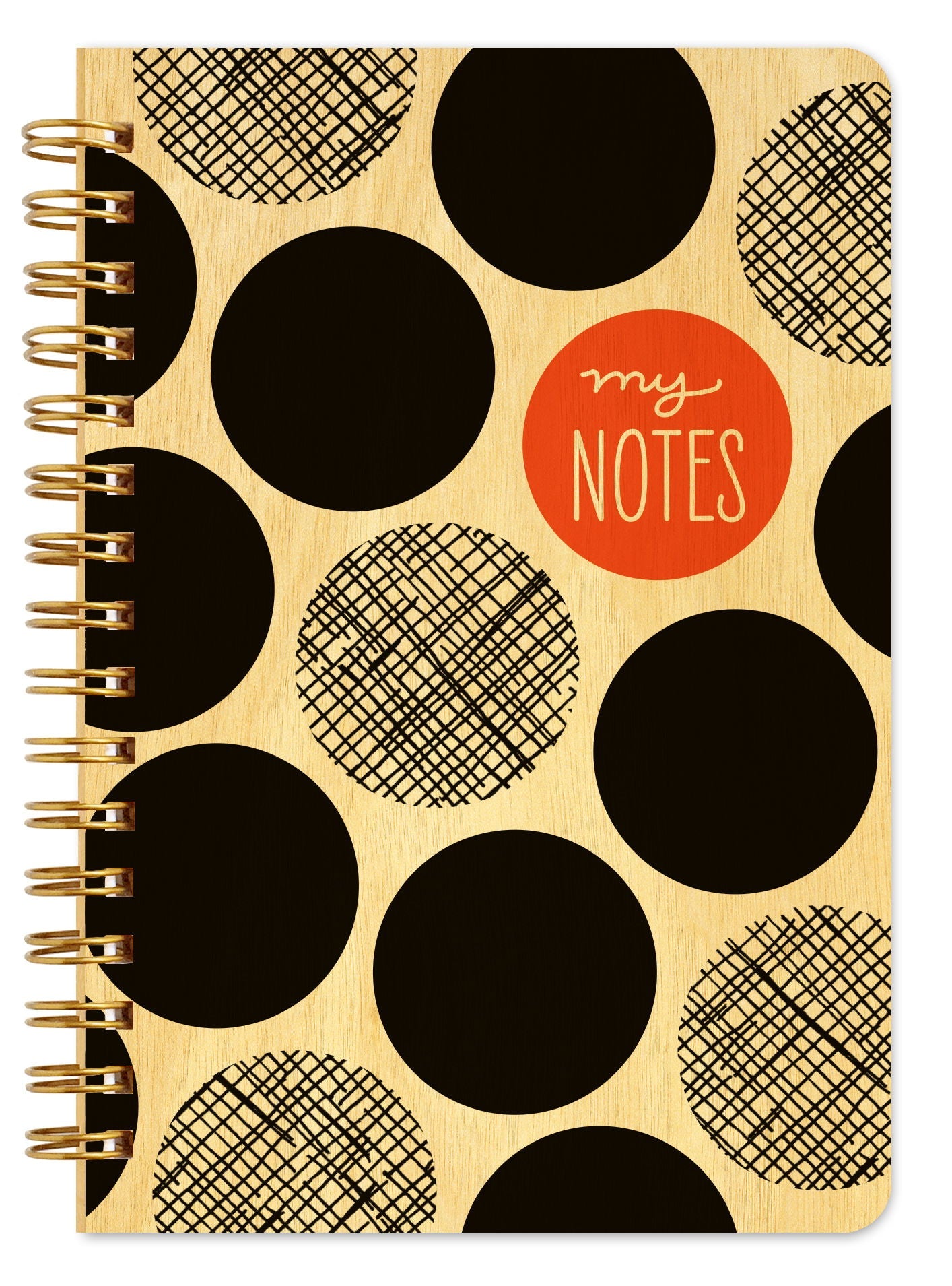 Big Dots Notes Pocket-Size Wood Notebook