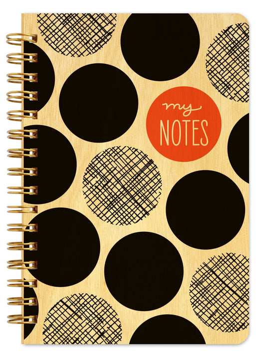 Big Dots Notes Pocket-Size Wood Notebook