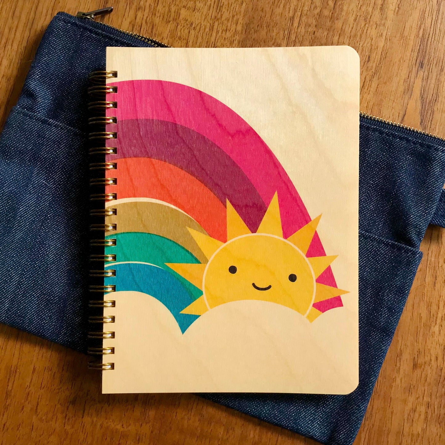 Happy Sun Wood Journal