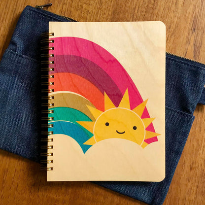 Happy Sun Wood Journal