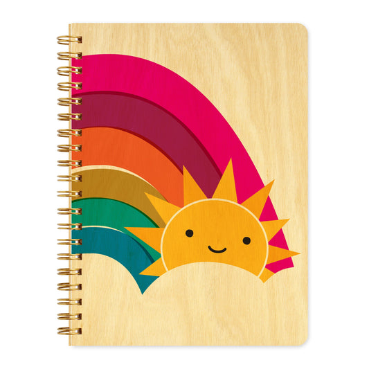 Happy Sun Wood Journal