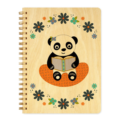Reading Panda Wood Journal