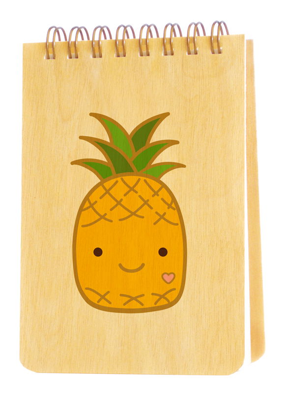 Pineapple Wood Mini Notepad