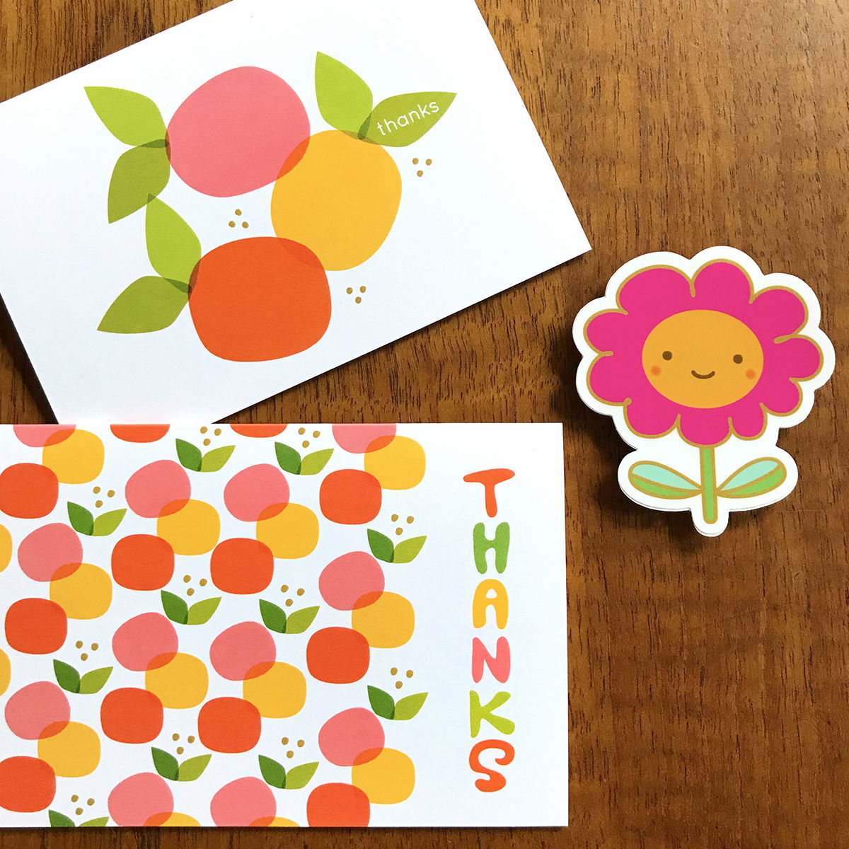 Summer Citrus Thank You Card