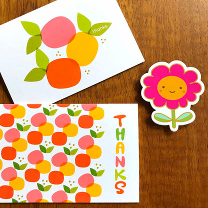 Summer Citrus Thank You Card