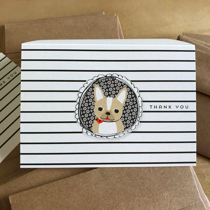 Frenchie Thank You Card