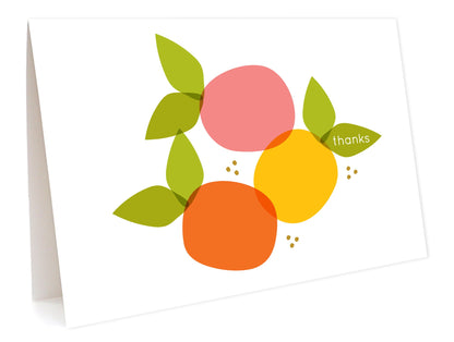 Mod Fruit Thank You Card