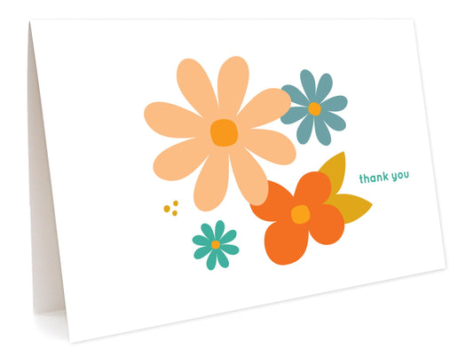 Friendly Floral Thank You Card