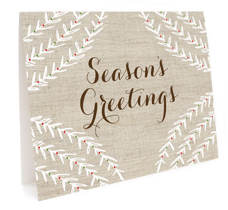 Snowy Swag 'Season's Greetings'