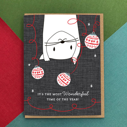 Crazy Kitty Holiday Card