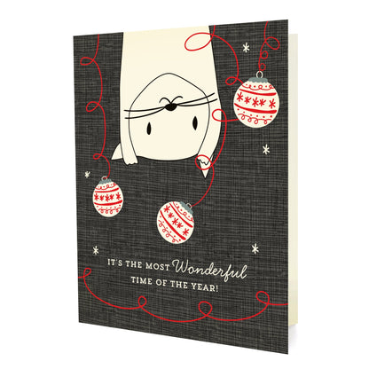 Crazy Kitty Holiday Card