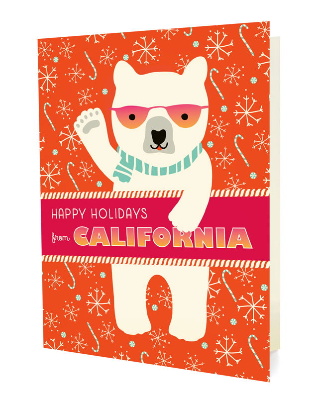Polar California Holiday Card