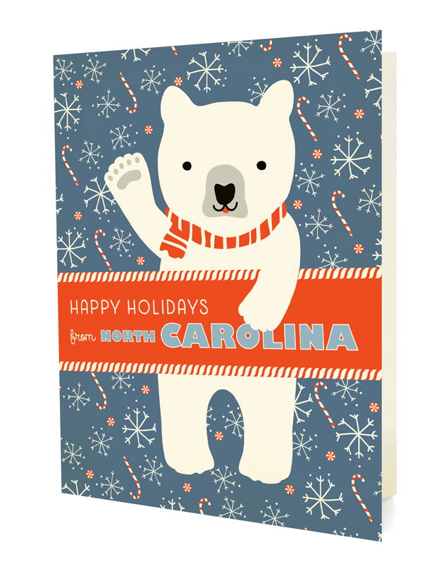 Polar North Carolina Holiday Card