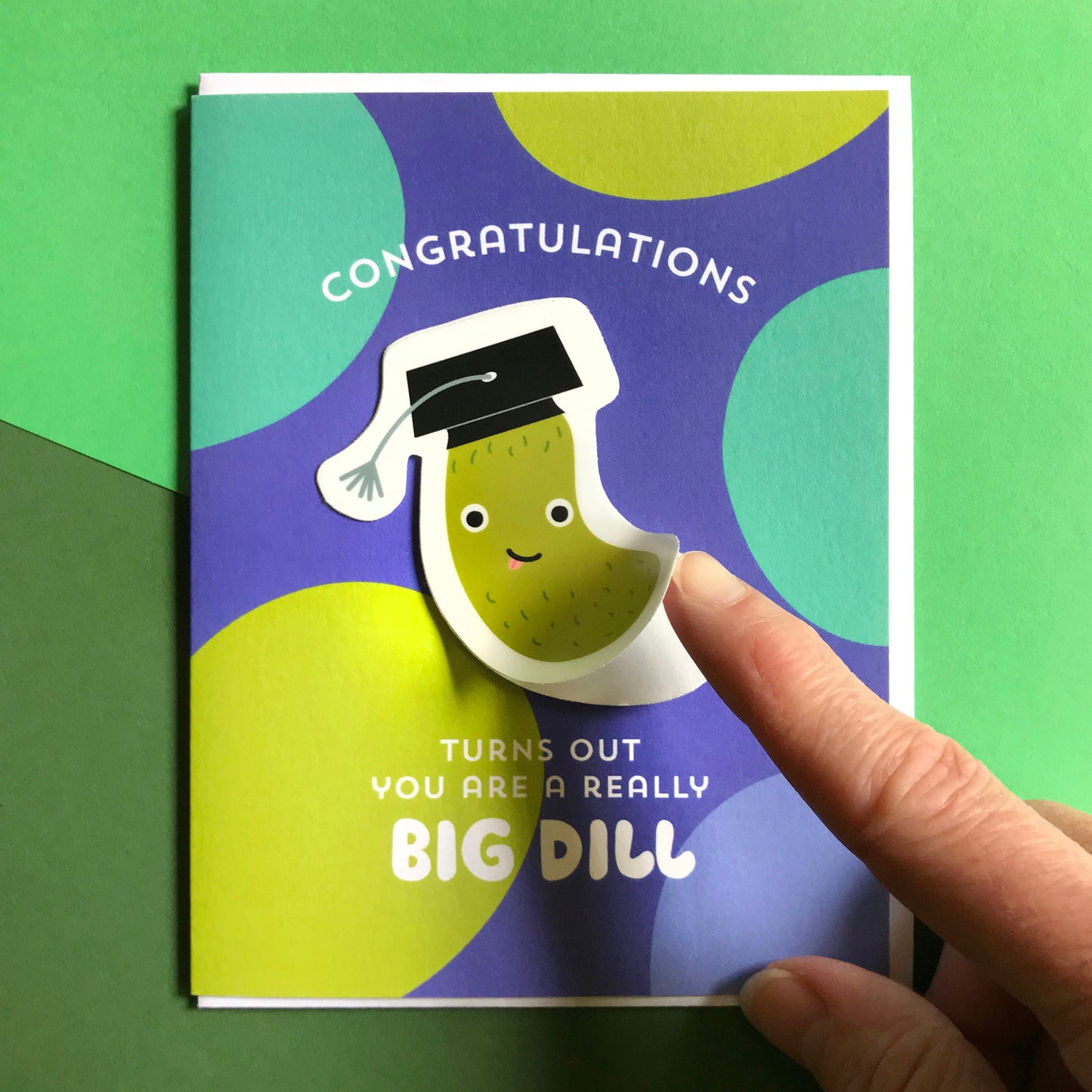 Big Dill Sticker Graduation Card