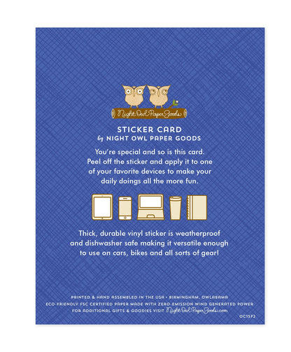 Big Dill Sticker Graduation Card