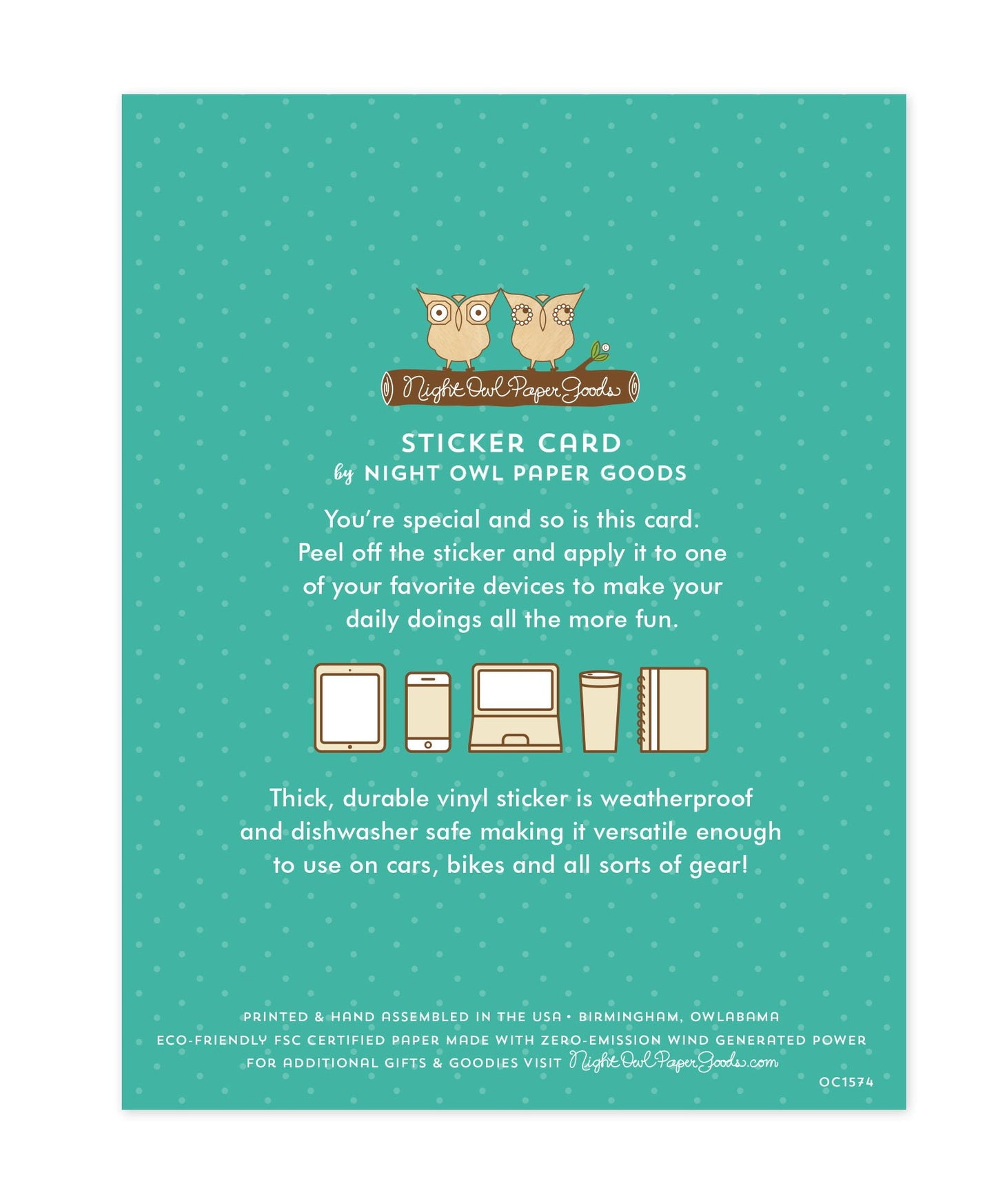 Happy Heart Sticker Love Card