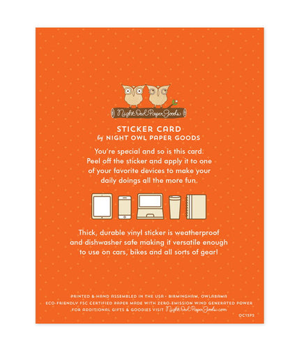 Taco Break Sticker Birthday Card