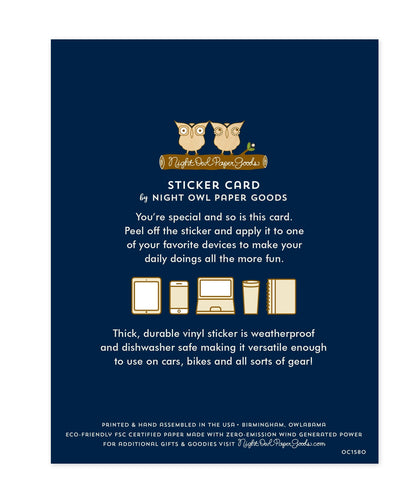 Plaid Dad Sticker Father's Day Card