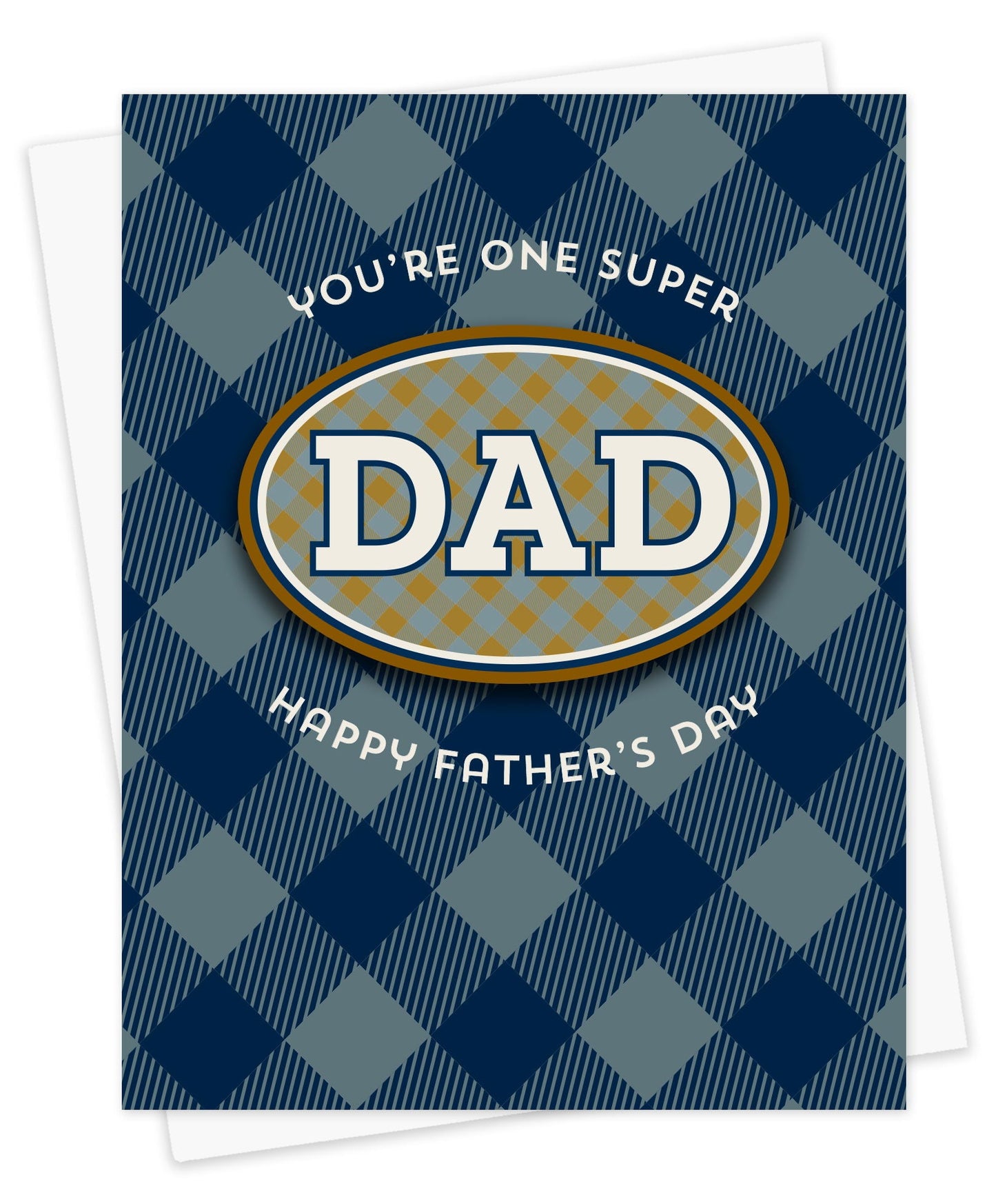 Plaid Dad Sticker Father's Day Card