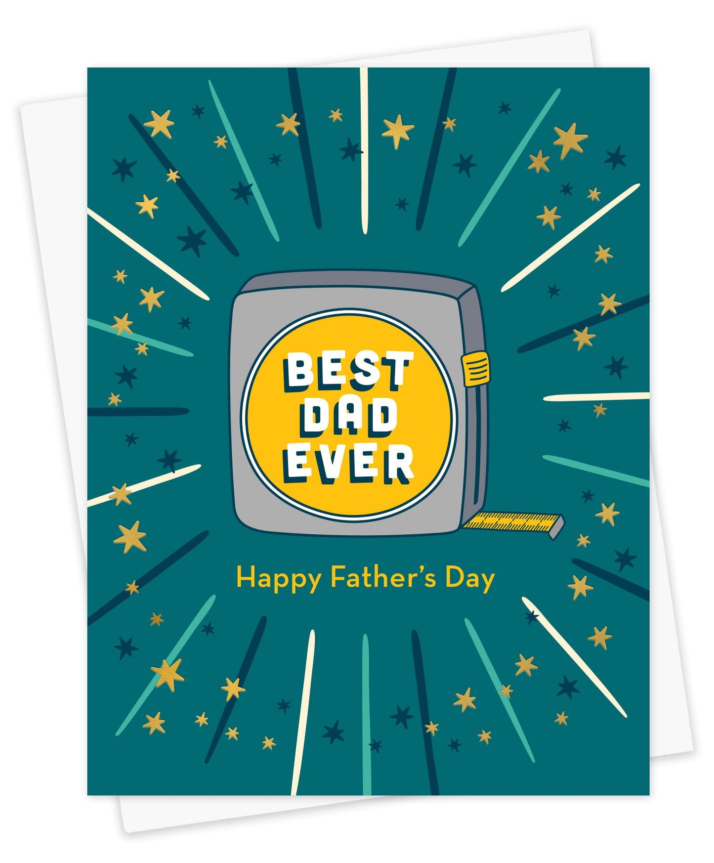 Measure Up Foil-Stamped Father's Day Card