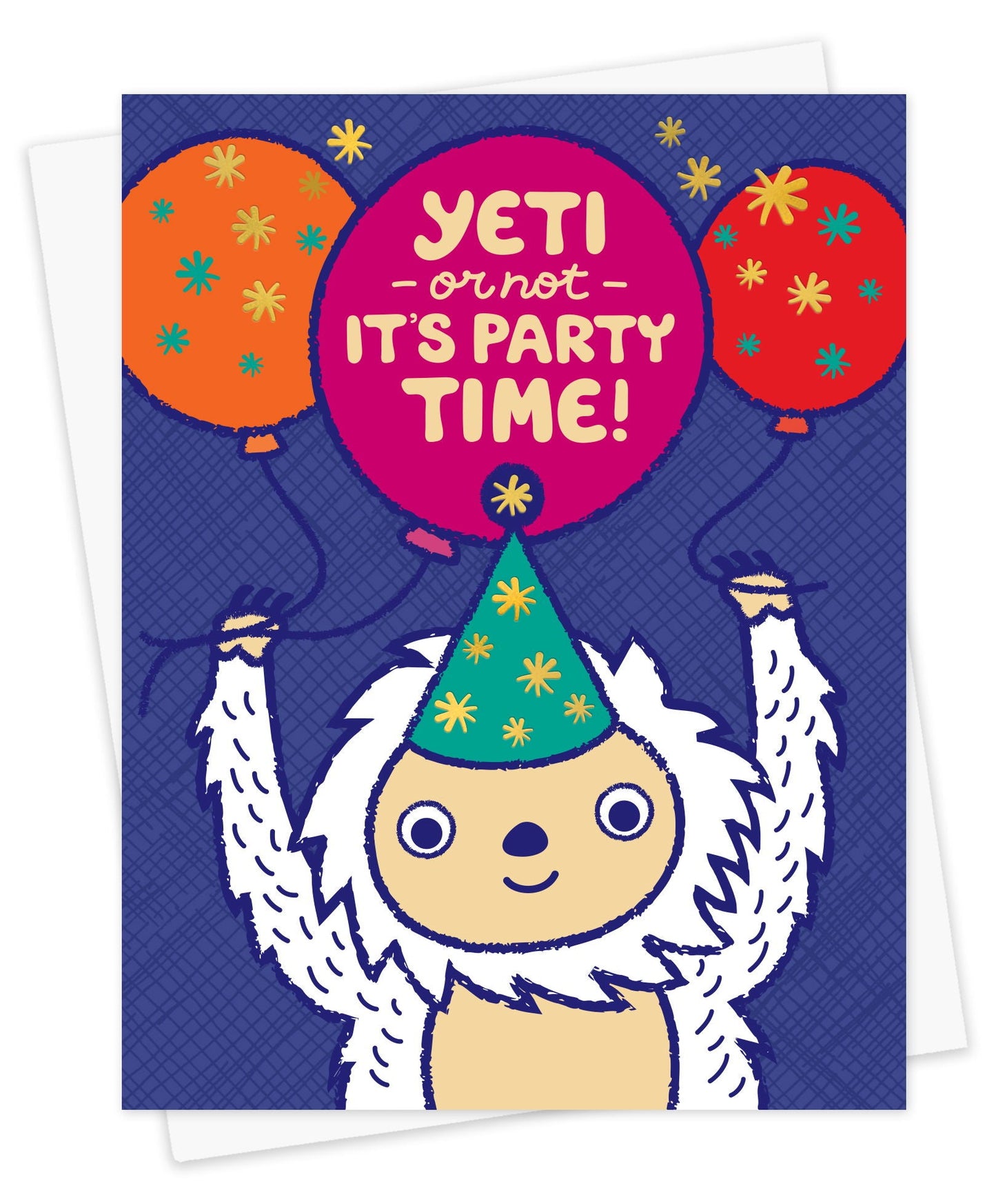 Yeti Foil-Stamped Birthday Card