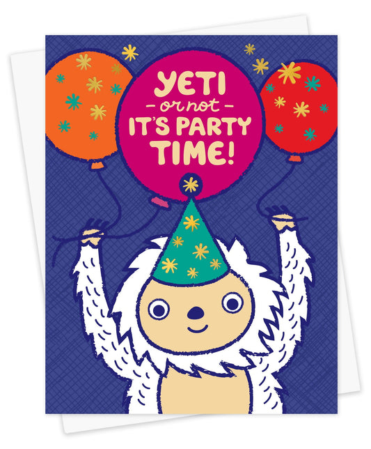Yeti Foil-Stamped Birthday Card