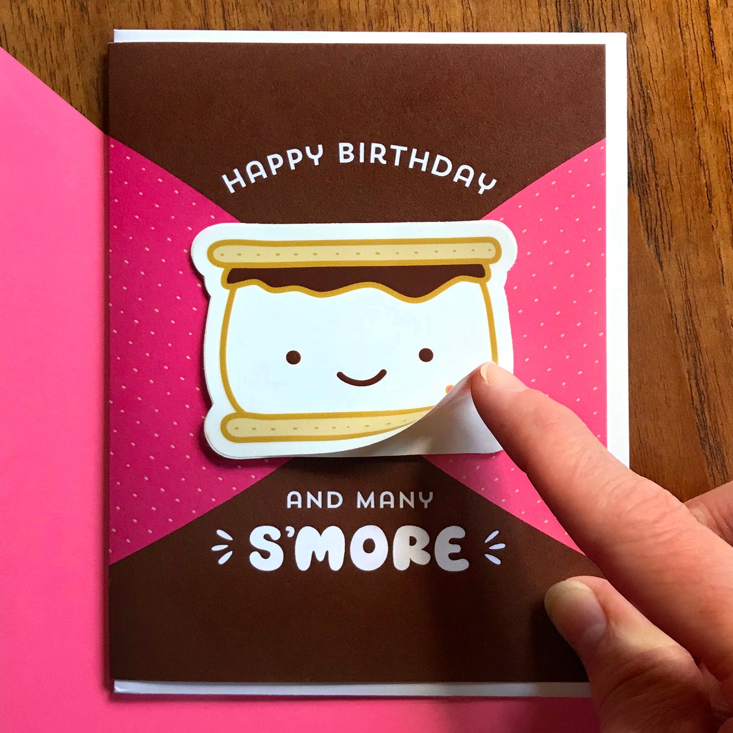 S'more Birthday Sticker Birthday Card