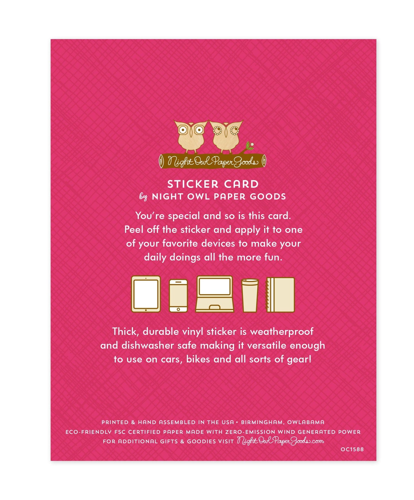 S'more Birthday Sticker Birthday Card