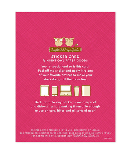 S'more Birthday Sticker Birthday Card