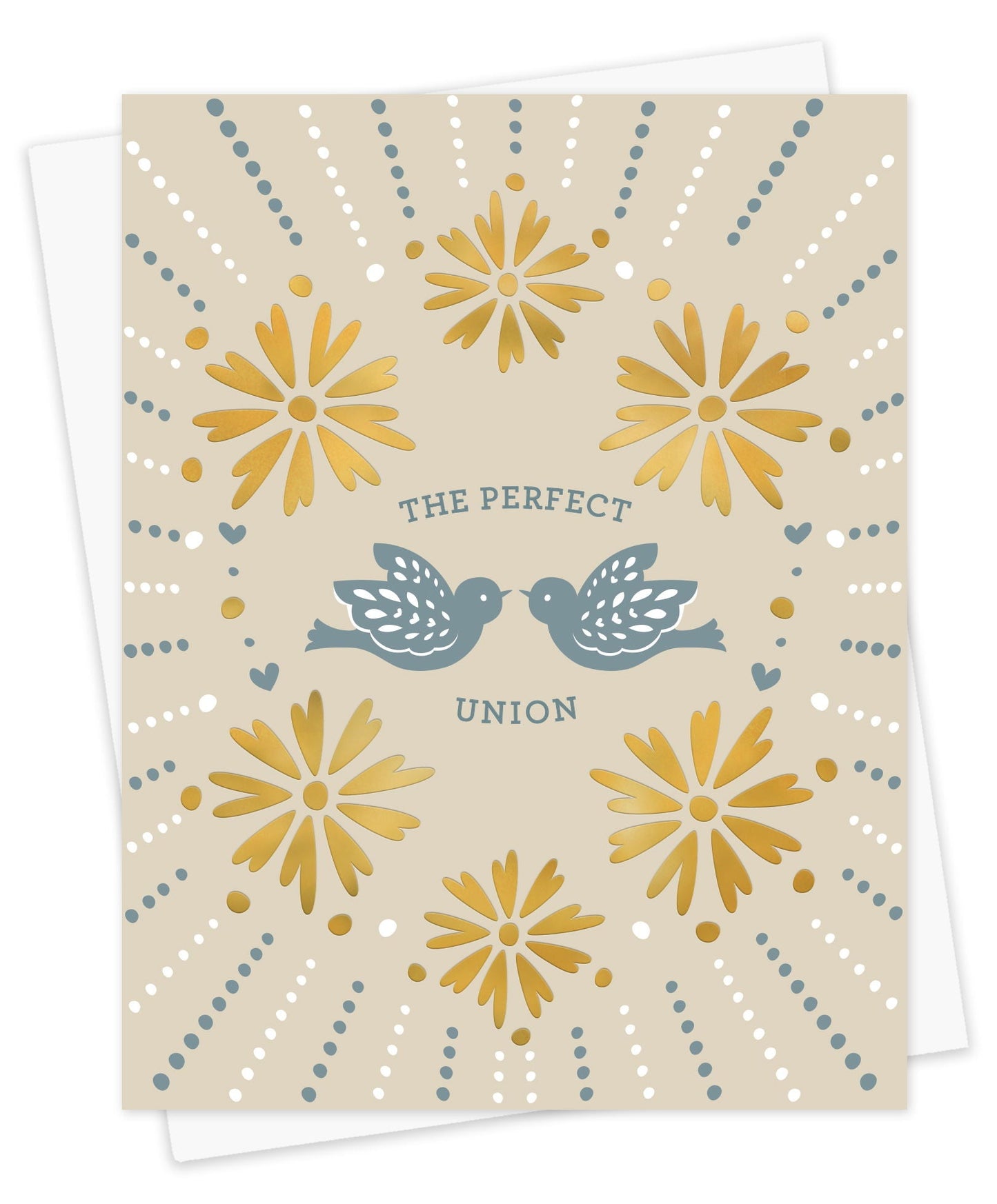 Perfect Union Foil-Stamped Wedding Card