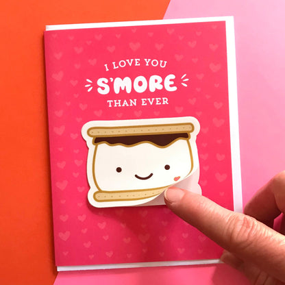 Love S'more Sticker Love Card
